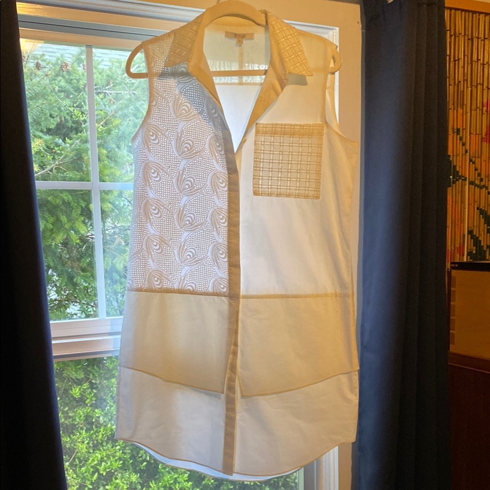 Derek Lam 10 Crosby Grid Detail Shirtdress
